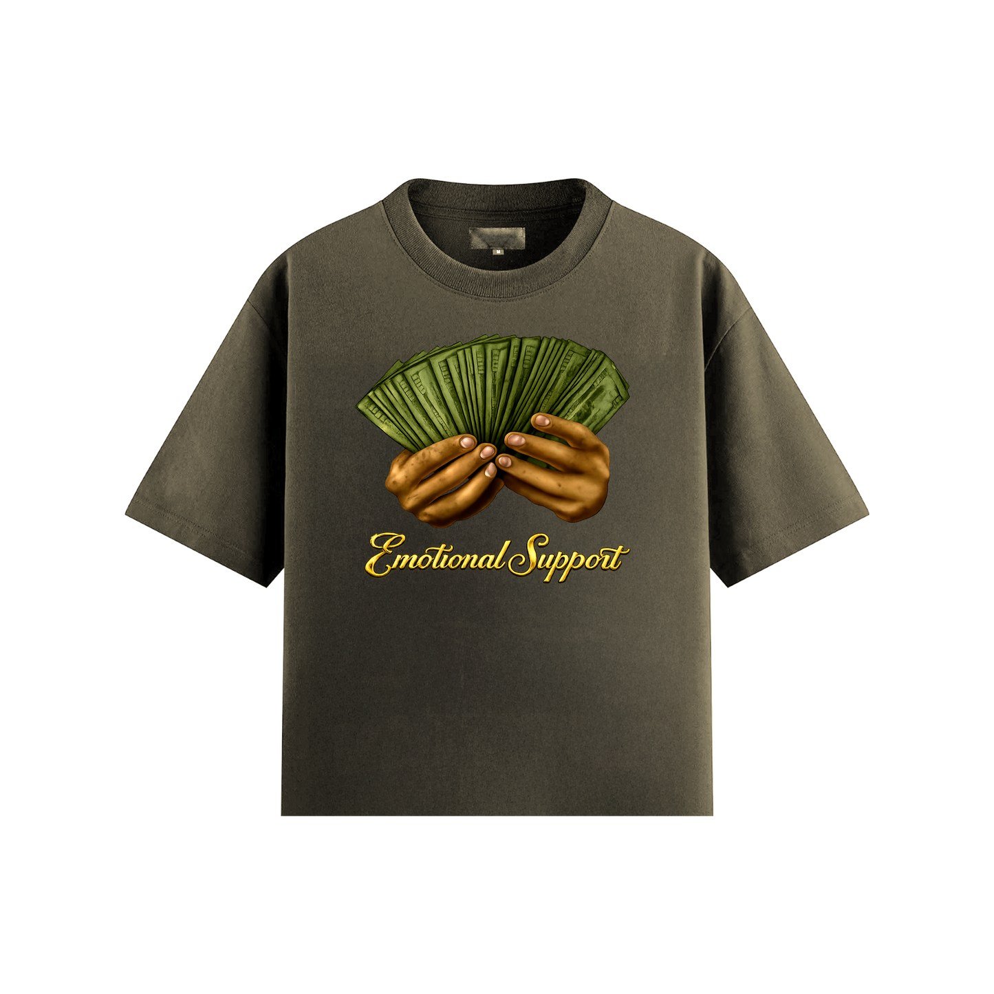 Emotional Support Tee - Gold Script