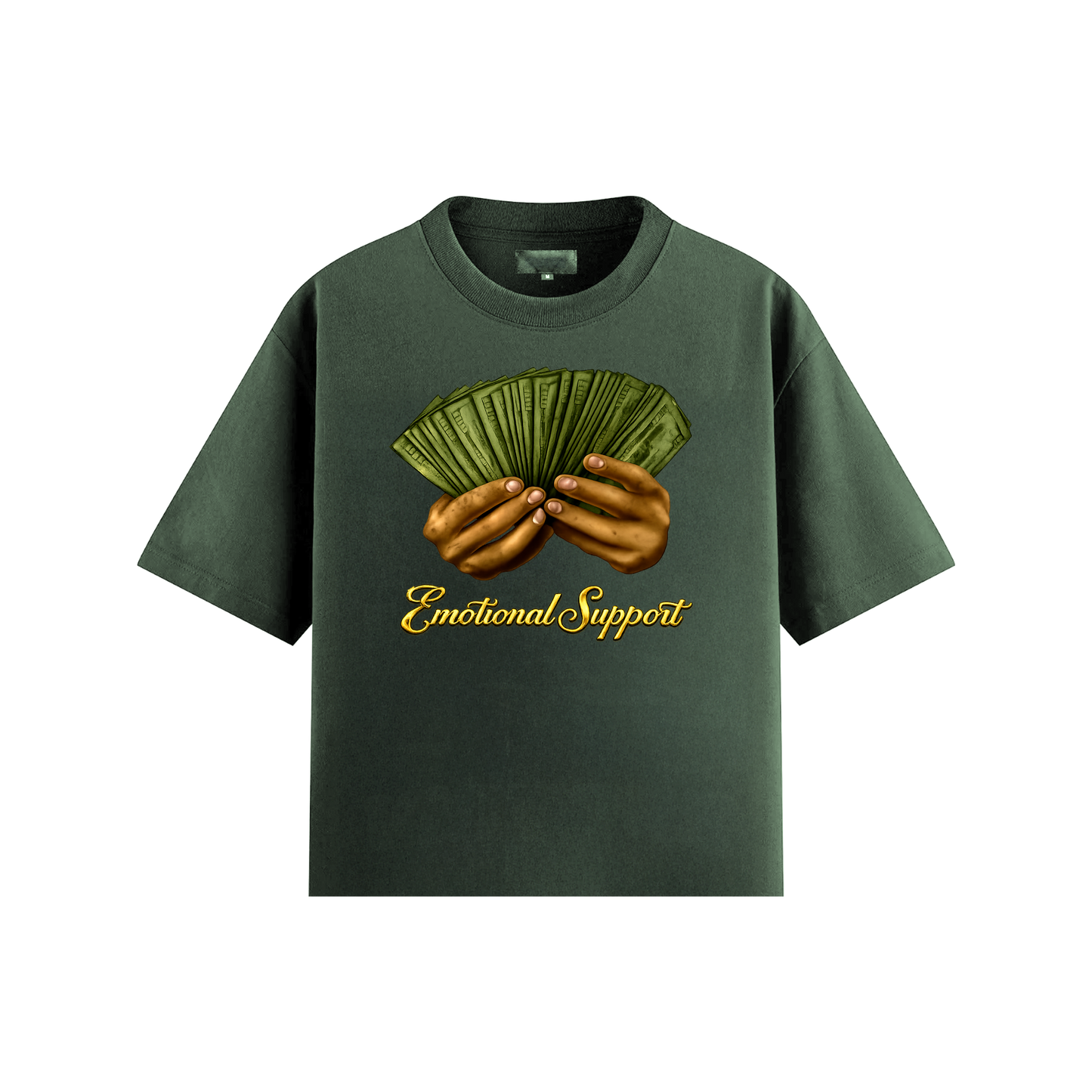Emotional Support Tee - Gold Script