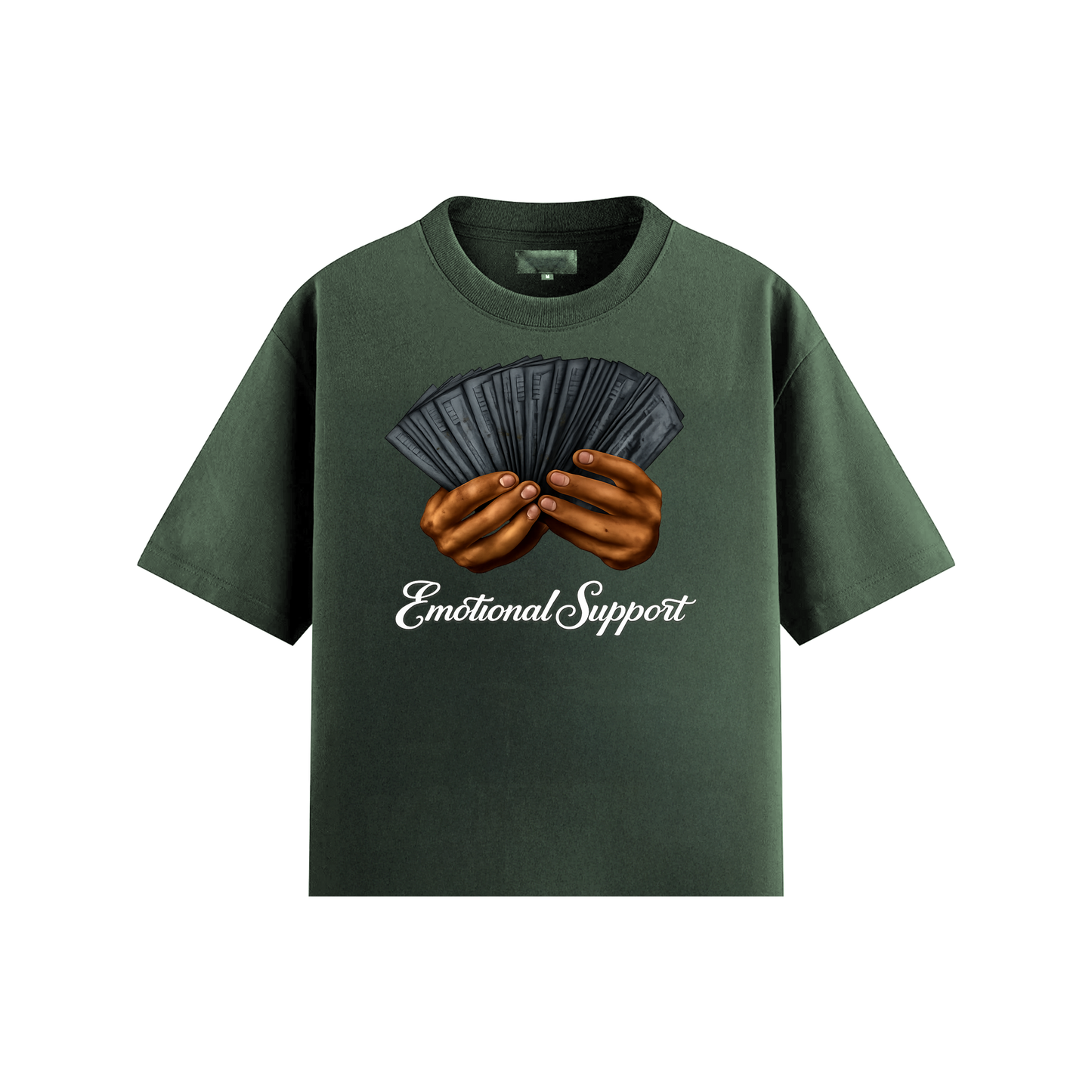 Emotional Support Tee - White Script