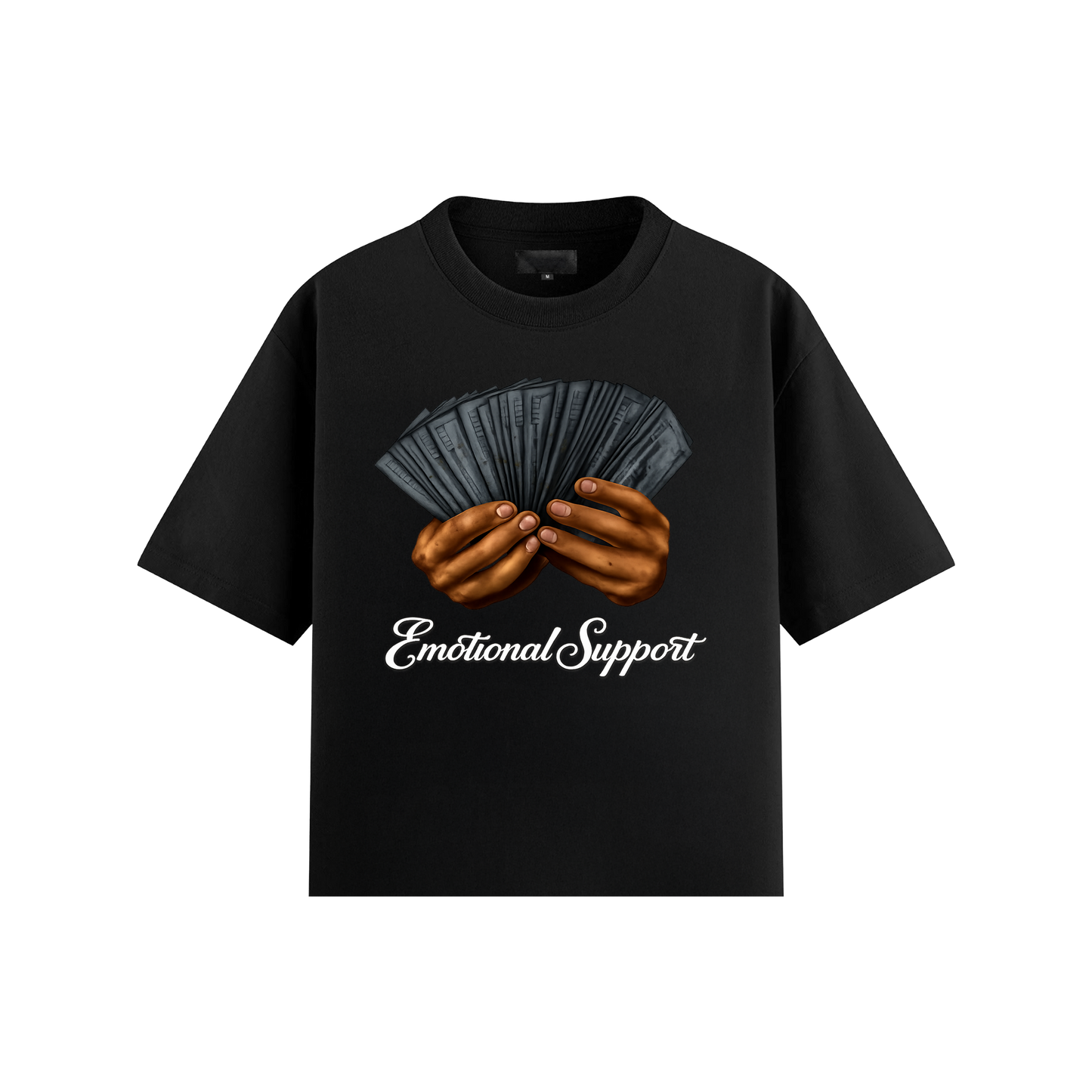 Emotional Support Tee - White Script