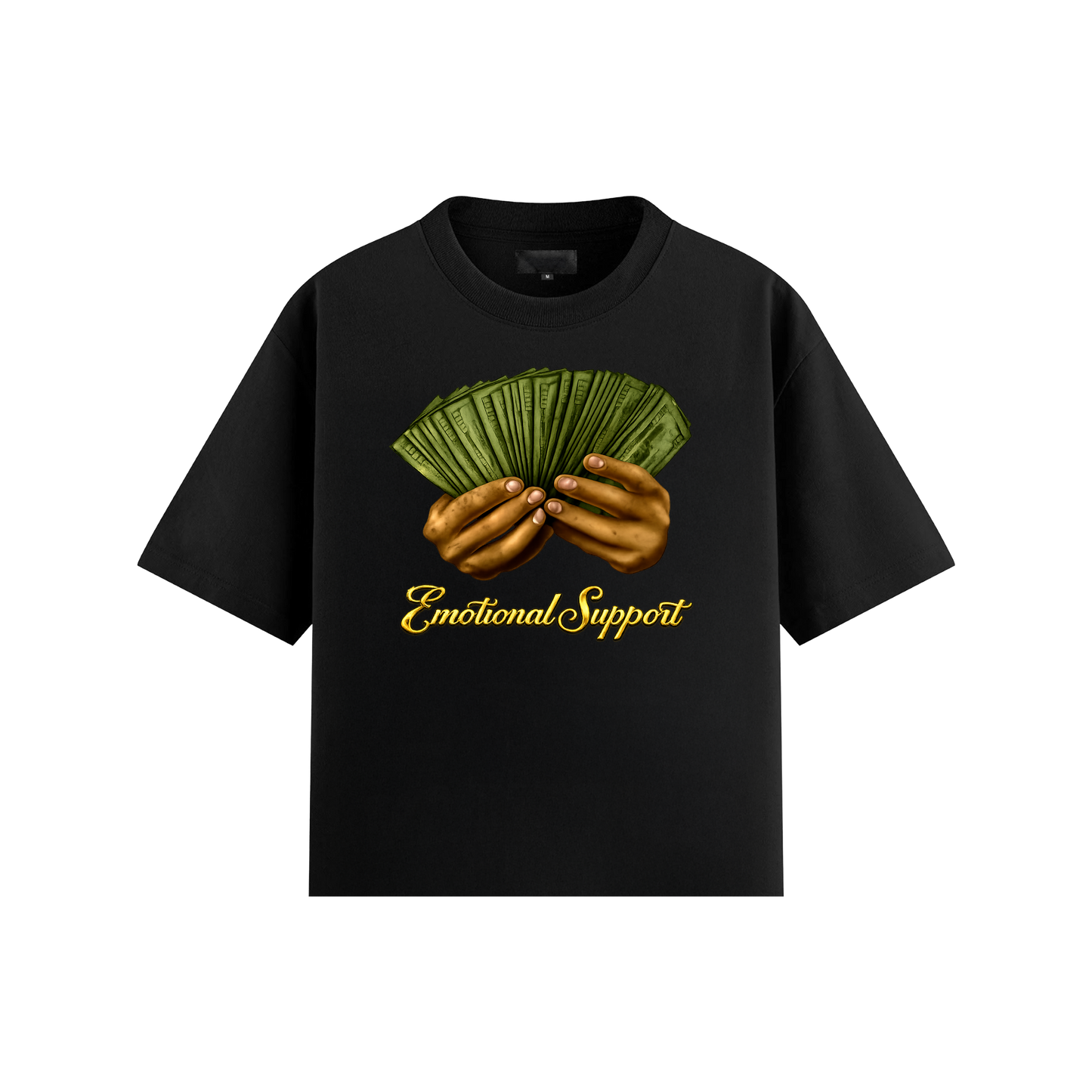 Emotional Support Tee - Gold Script