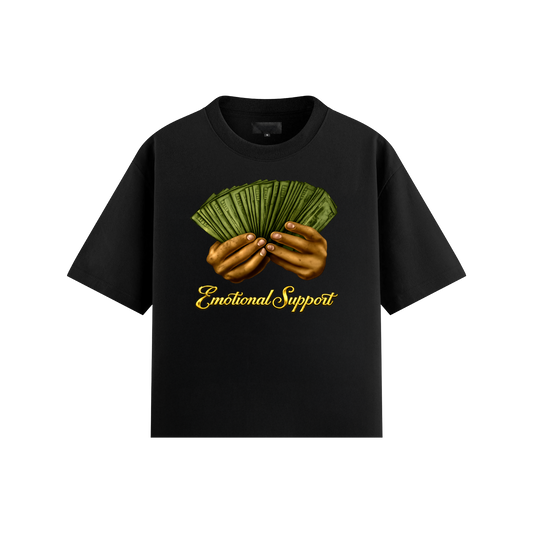 Emotional Support Tee - Gold Script