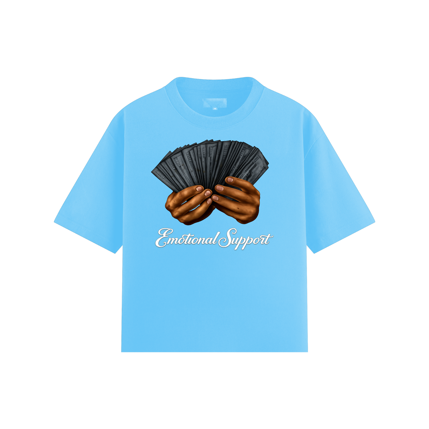 Emotional Support Tee - White Script